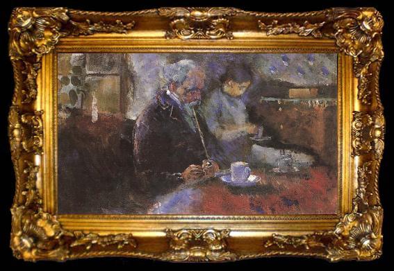 framed  Edvard Munch Beside the table, ta009-2